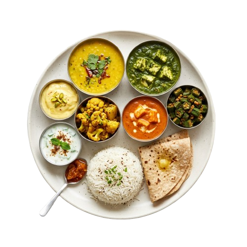 Indian Thali Platter Left